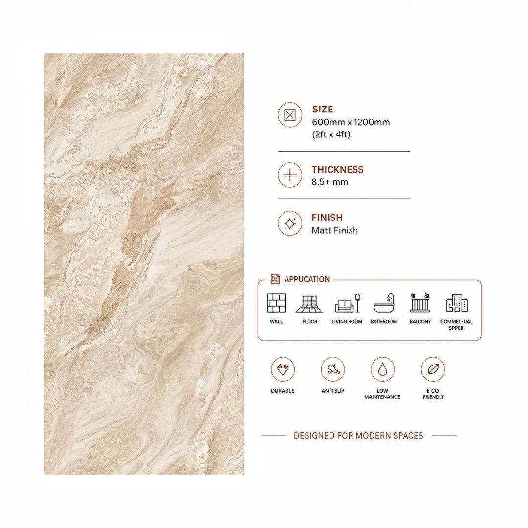 AL Babilo Crema Marble & Stone Kitchen Tiles - My Home Studio